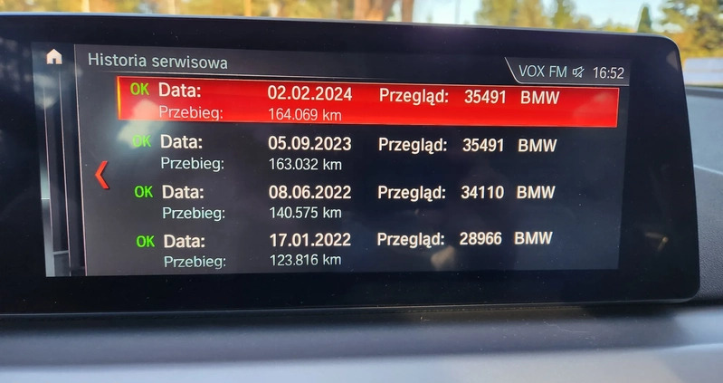 BMW Seria 5 cena 119998 przebieg: 161000, rok produkcji 2019 z Kielce małe 466